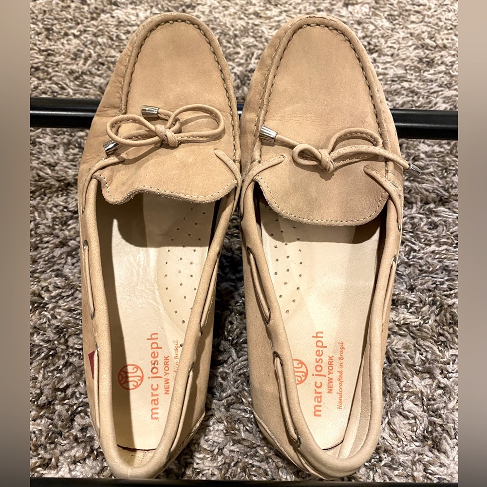 Marc Joseph tan leather loafers in size 7